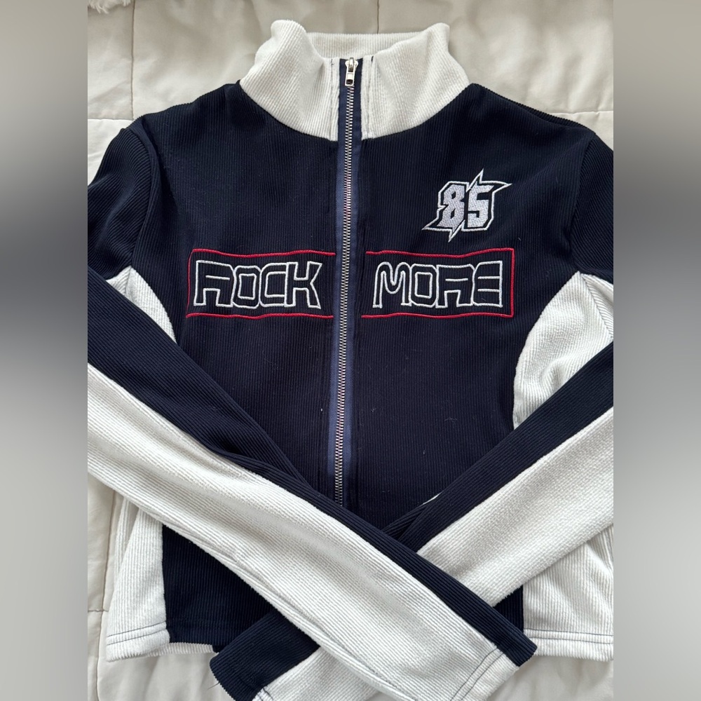 Jacket - Navy and White